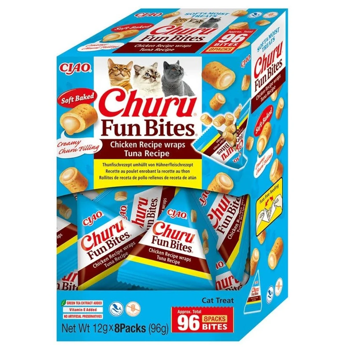 INABA CAT FUN BITES Chicken & Tuna 96g