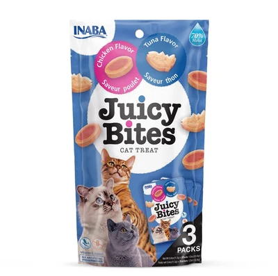 Przysmaki dla kota INABA JUICY BITES z kurczakiem i tuńczykiem 3x11g