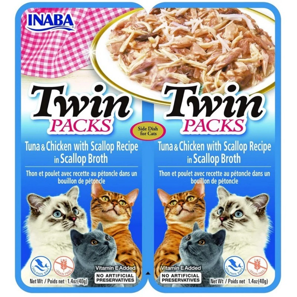 INABA Cat Twin Tuńczyk&Kurczak - 2x40g
