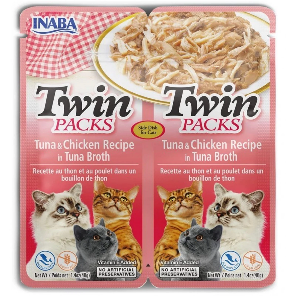 INABA Cat Twin Tuńczyk&Kurczak - 2x40g Saszetka