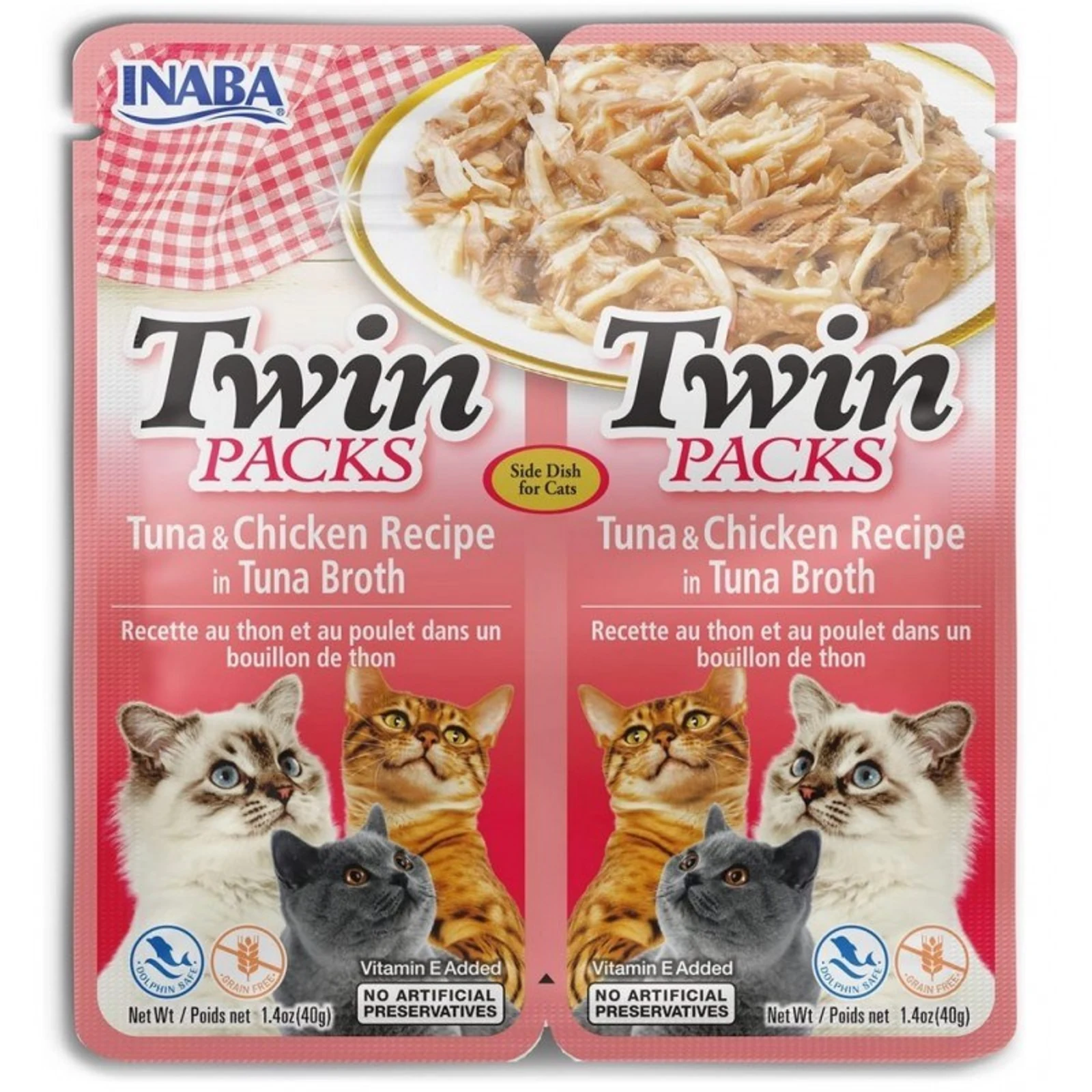 INABA Cat Twin Tuńczyk&Kurczak - 2x40g Saszetka — zdjęcie 1 z 2