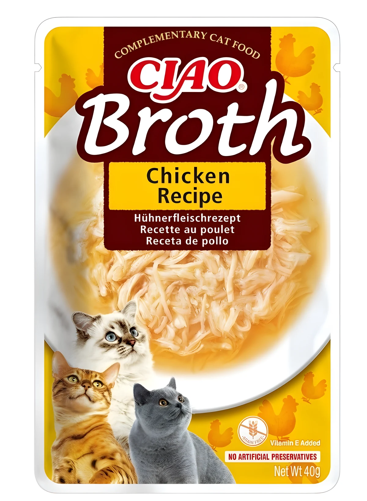 INABA CIAO Bulion o smaku kurczaka 40g