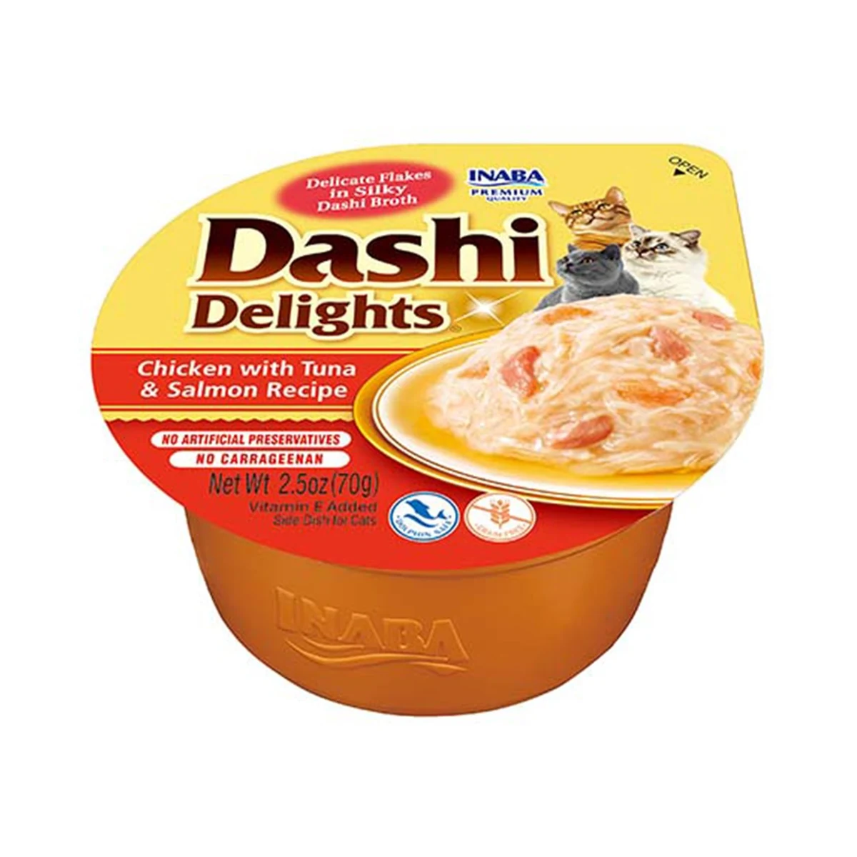 INABA DASHI DELIGHTS Kurczak Tuńczyk&Łosoś 70g