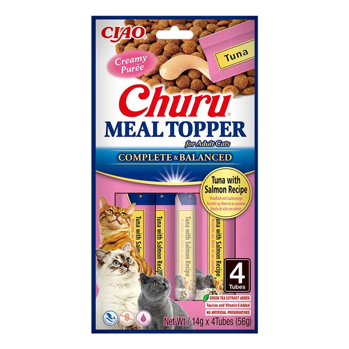 INABA MEAL TOPPER Tuńczyk z łososiem - 4x14g