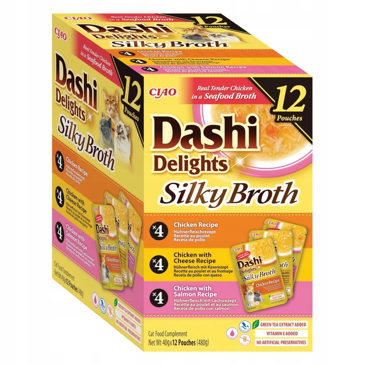 INABA SILKY BROTH Kurczak Ryba 12x40g 480g