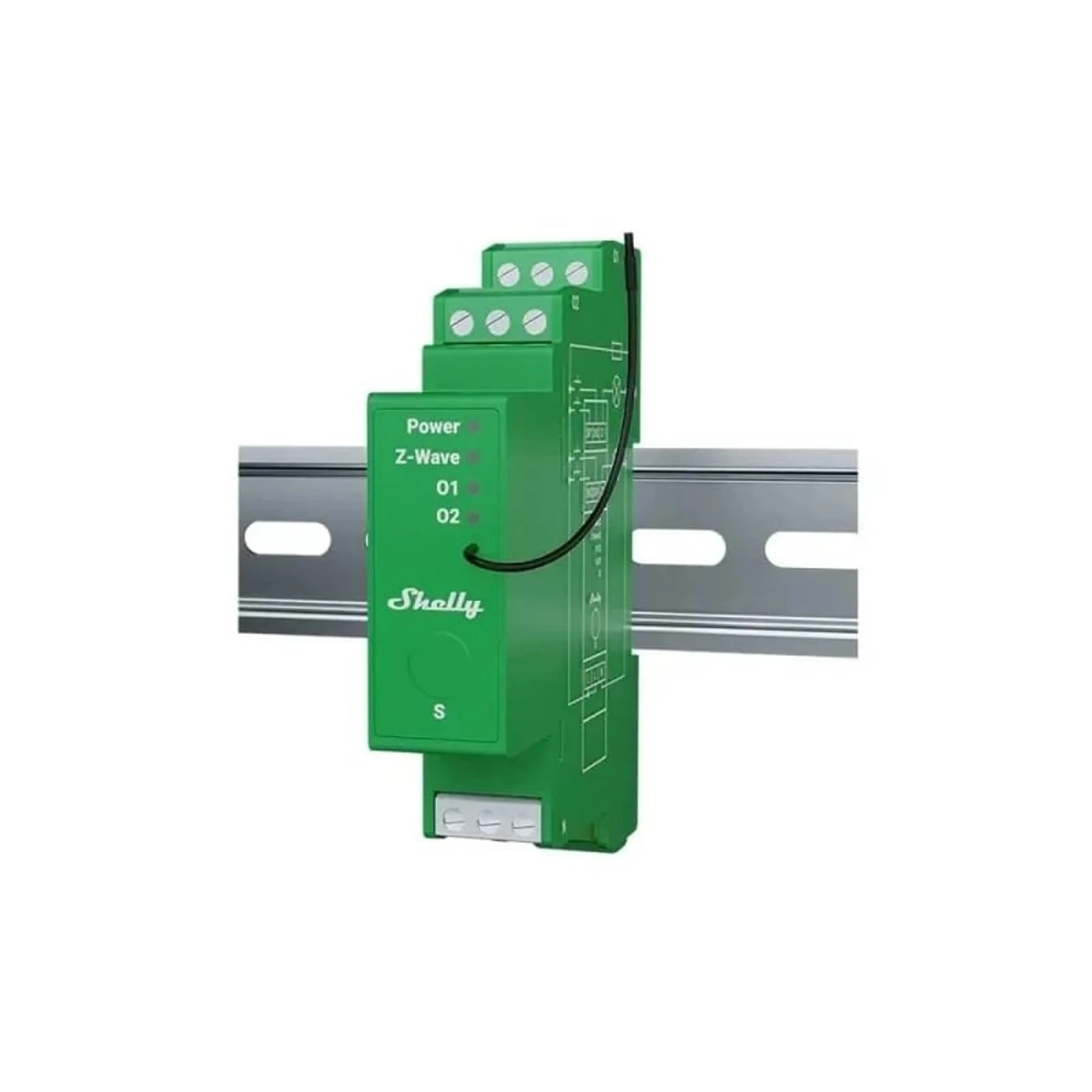 Inteligentny ściemniacz Z-Wave Shelly Wave Pro Dimmer 2PM — zdjęcie 1 z 3