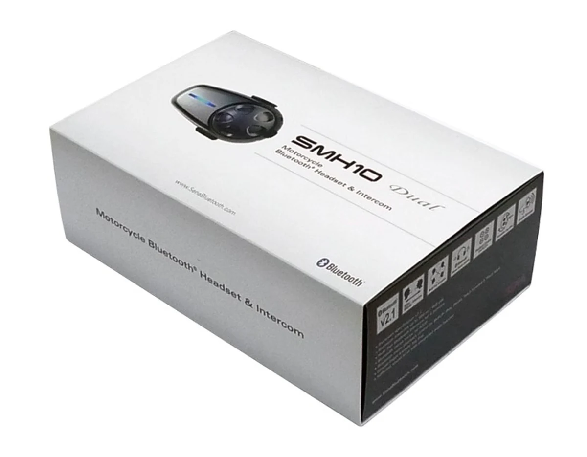 Interkom Sena SMH10D-10 Bluetooth 3.0 900M, 2 kaski