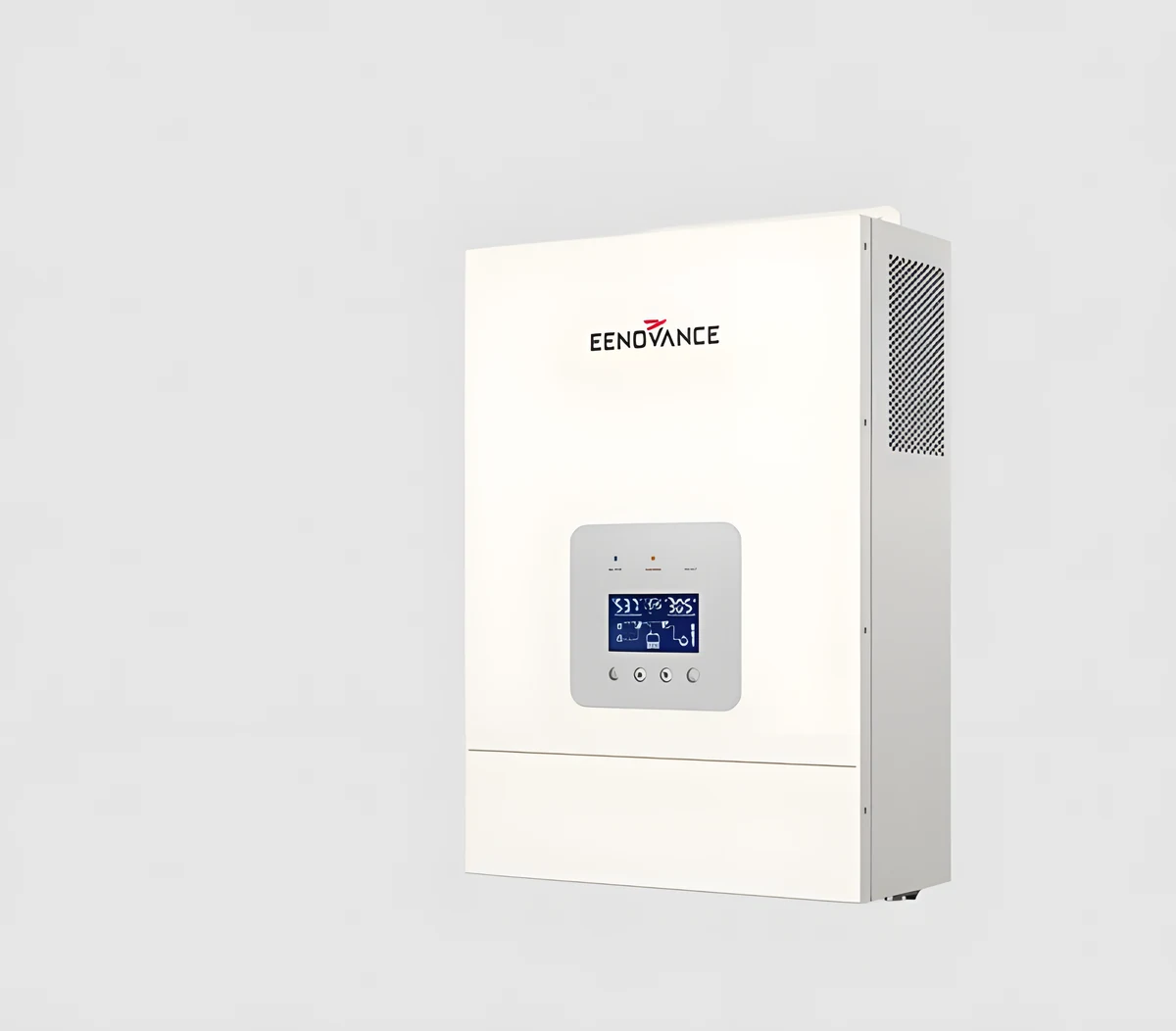 Inverter Eenovance PV:120-450V, BAT :40-60V,AC:220/230/240V 50/60Hz Ratio Power: 4000W IP 20 Max Efficiency: 97.60%