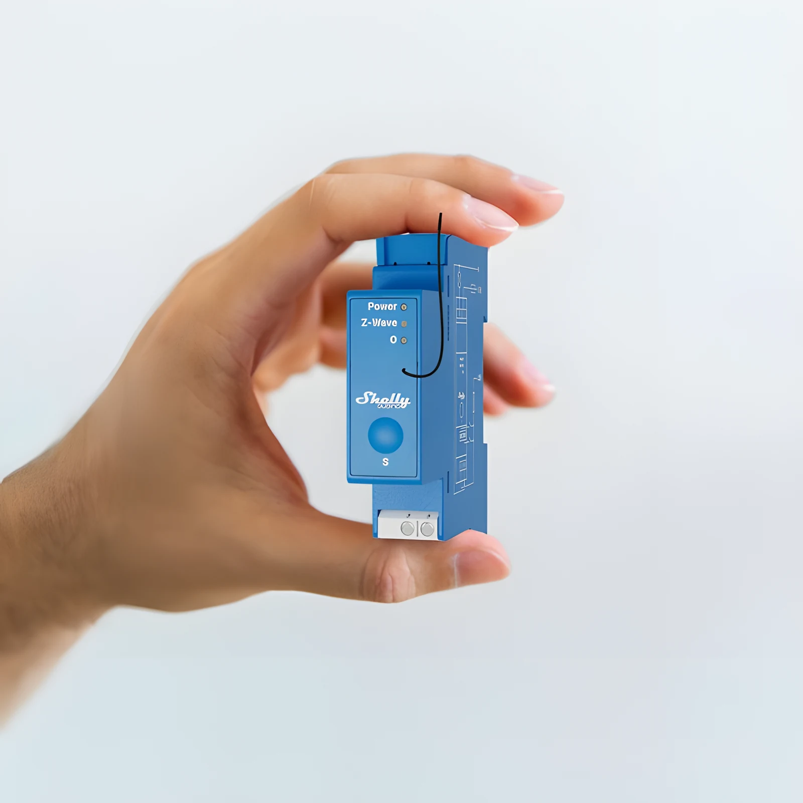 Jednokanałowy przekażnik Shelly Qubino Wave Pro 1 Blue — zdjęcie 1 z 4