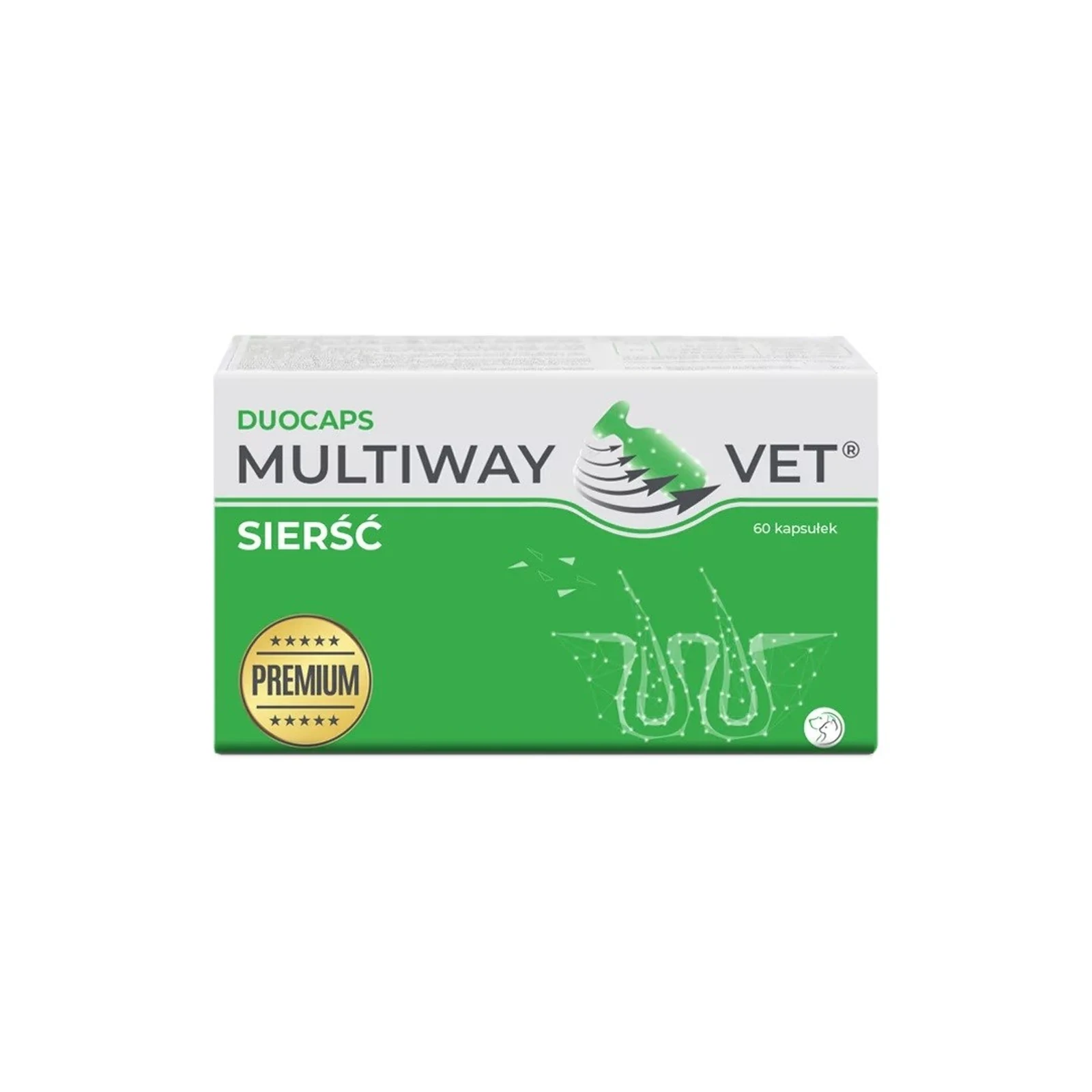 Suplement diety DUOCAPS MULTIWAY Sierść 60 kapsułek — zdjęcie 1 z 3