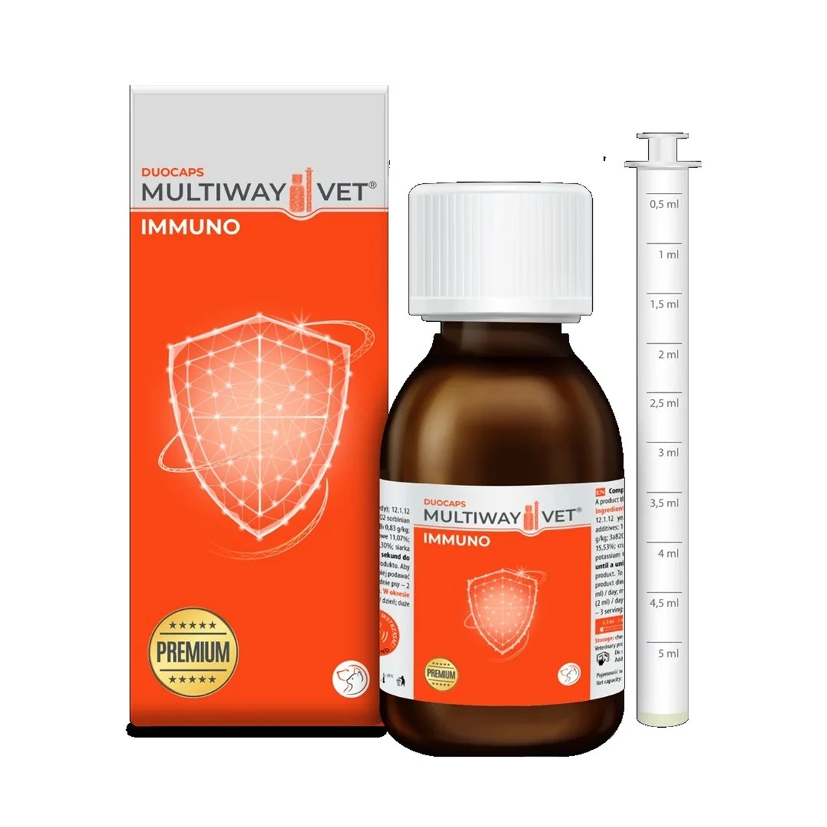 Wieloskładnikowe kapsułki dla psa i kota - JM SANTE MULTIWAY VET IMMUNO 90ml