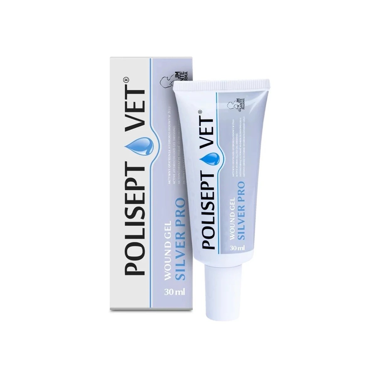 JM SANTE POLISEPT VET GEL PRO SILVER 30ml Dla Psa i Kota