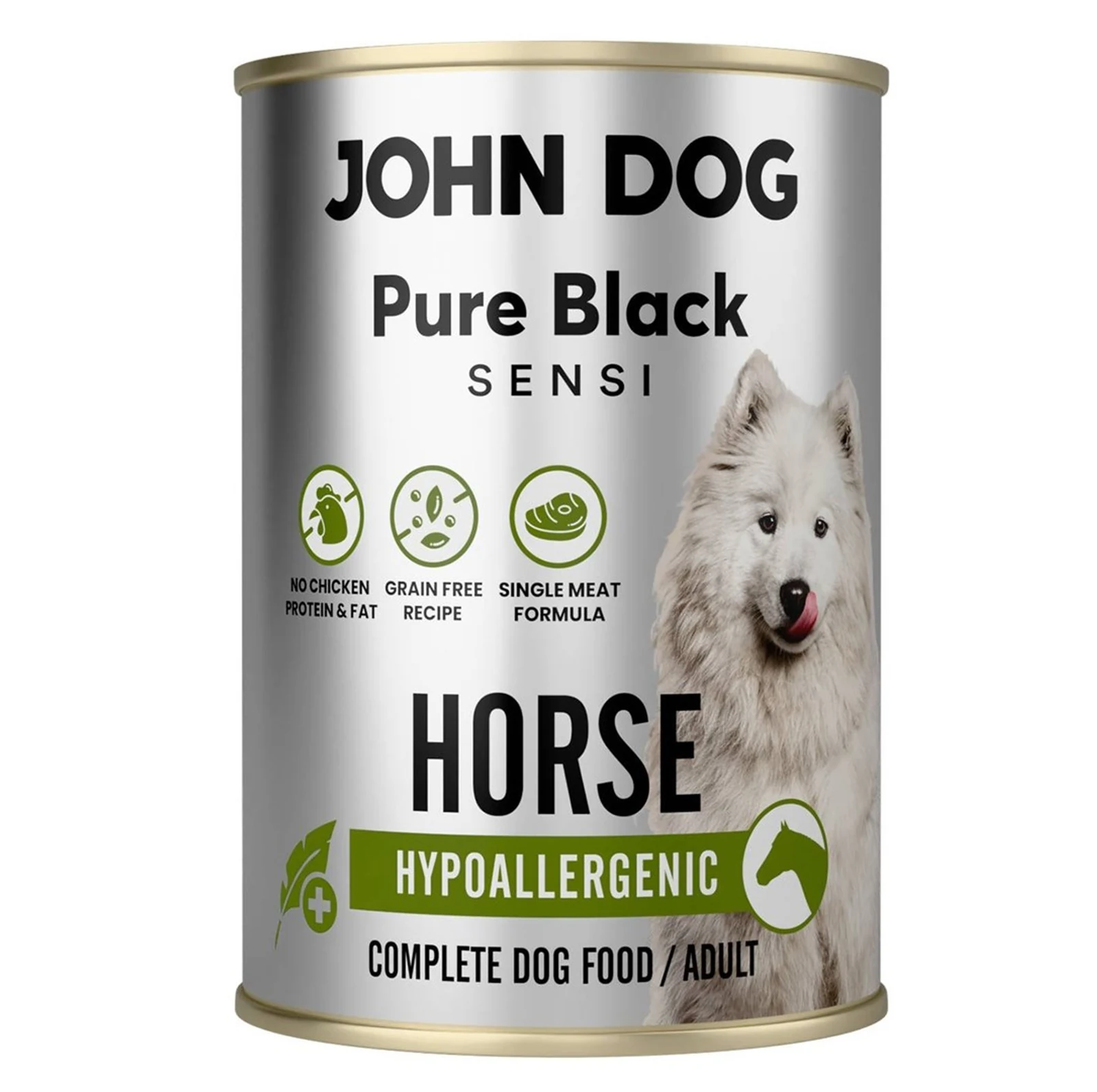 JOHN DOG PURE BLACK SENSI HYPOALLERGENIC 400g