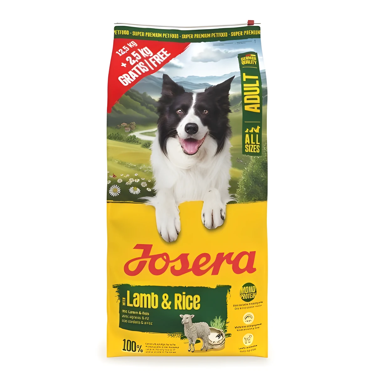 Josera Adult Lamb & Rice 12,5kg+2,5kg