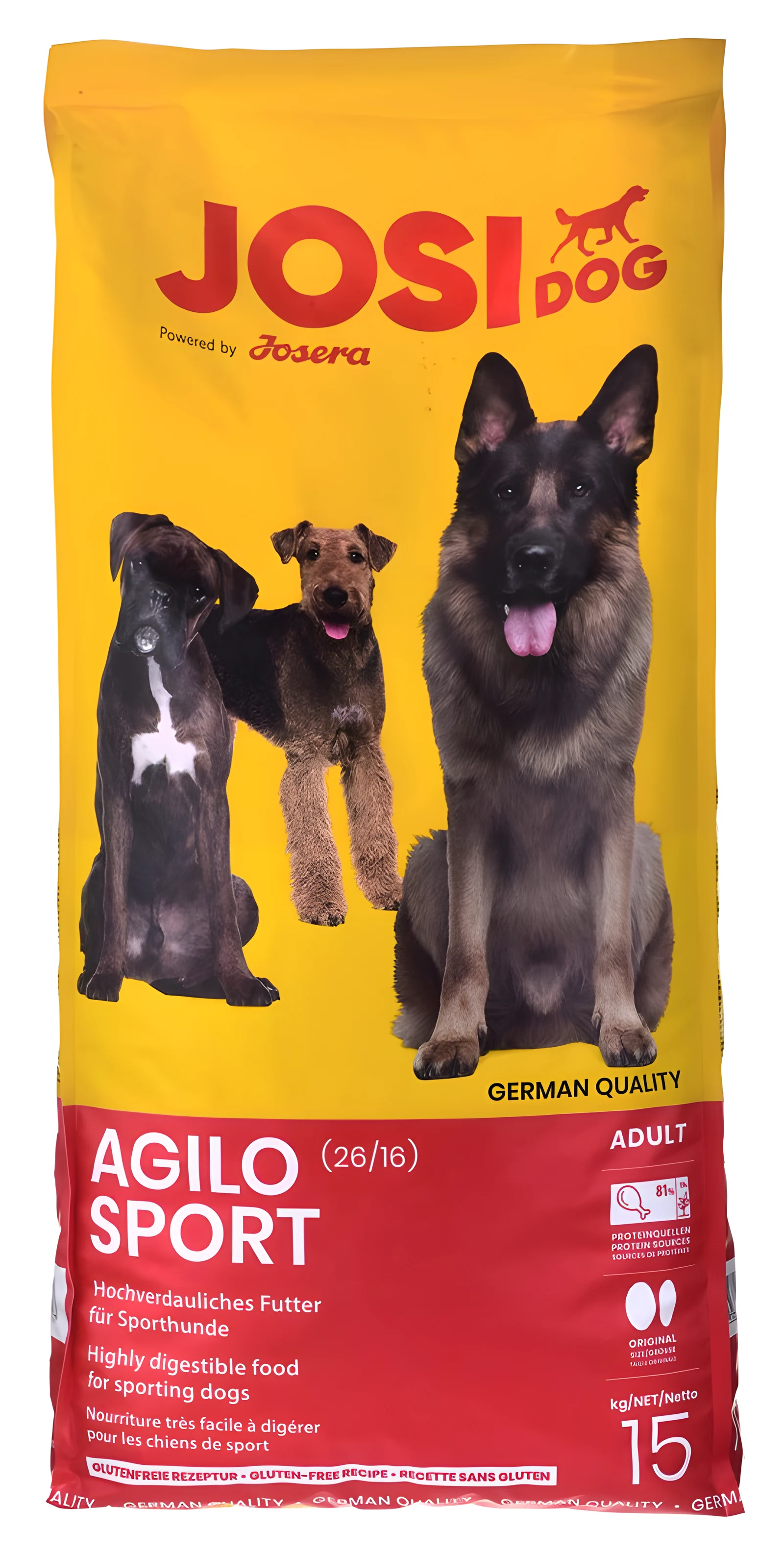 JOSERA JosiDog Agilo Sport - Sucha Karma 15 kg — zdjęcie 1 z 2