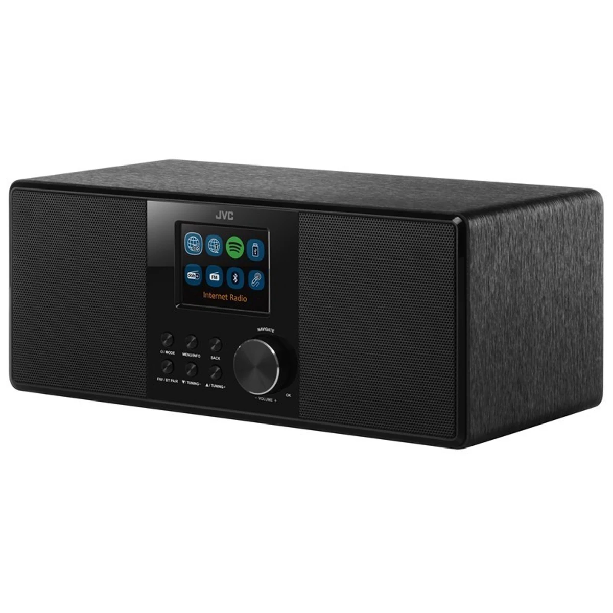 JVC RA-E981B - Mini wieża internetowa czarna
