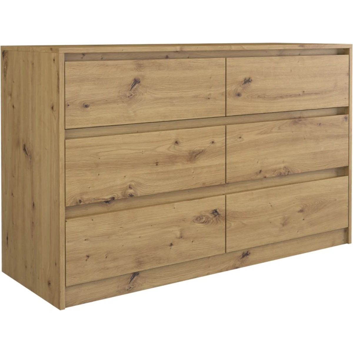 Komoda K120 KARO, 6 szuflad, kolor Artisan