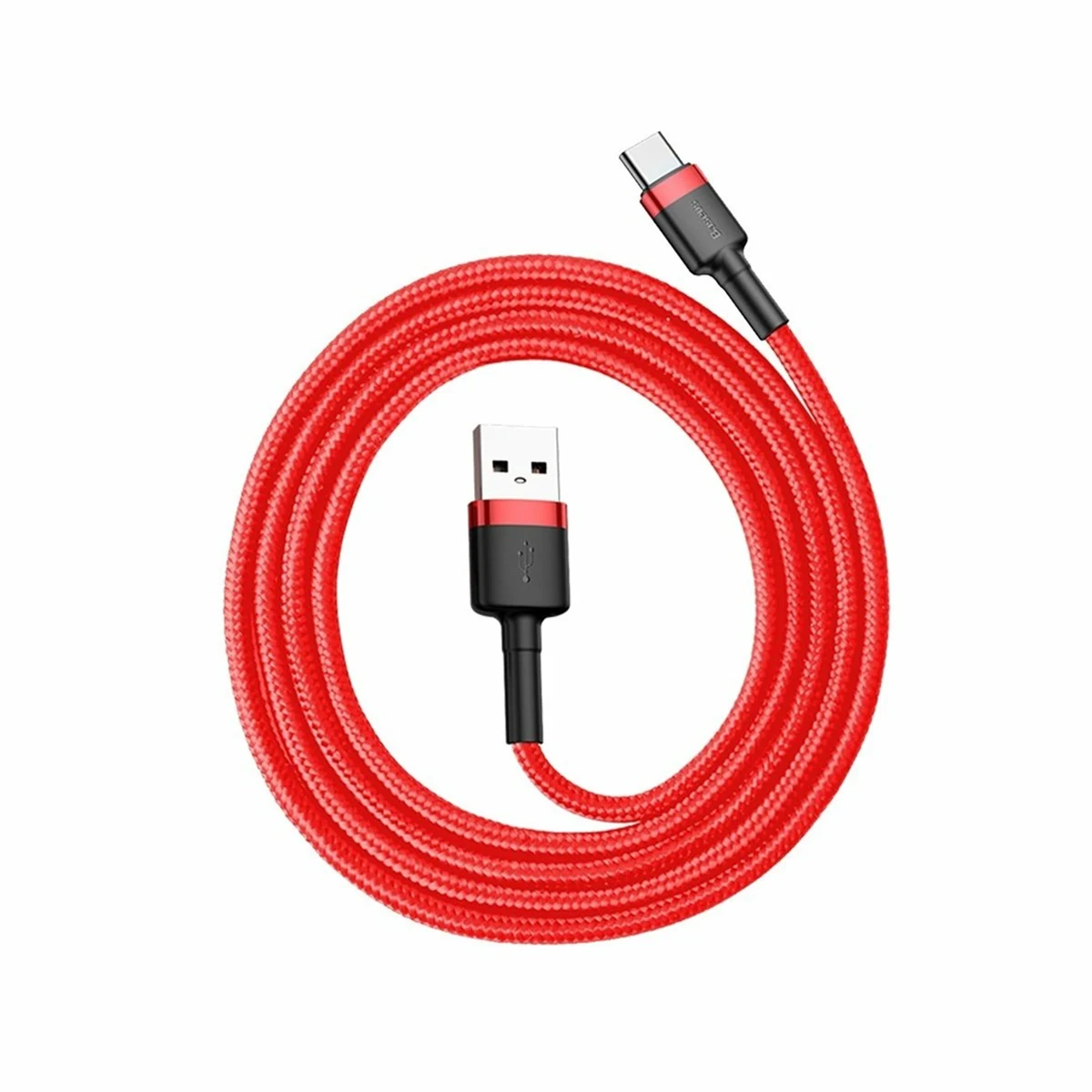 Kabel Baseus Cafule CATKLF-B91 (USB 2.0 - USB typu C ; 1m; kolor czarno-czerwony)