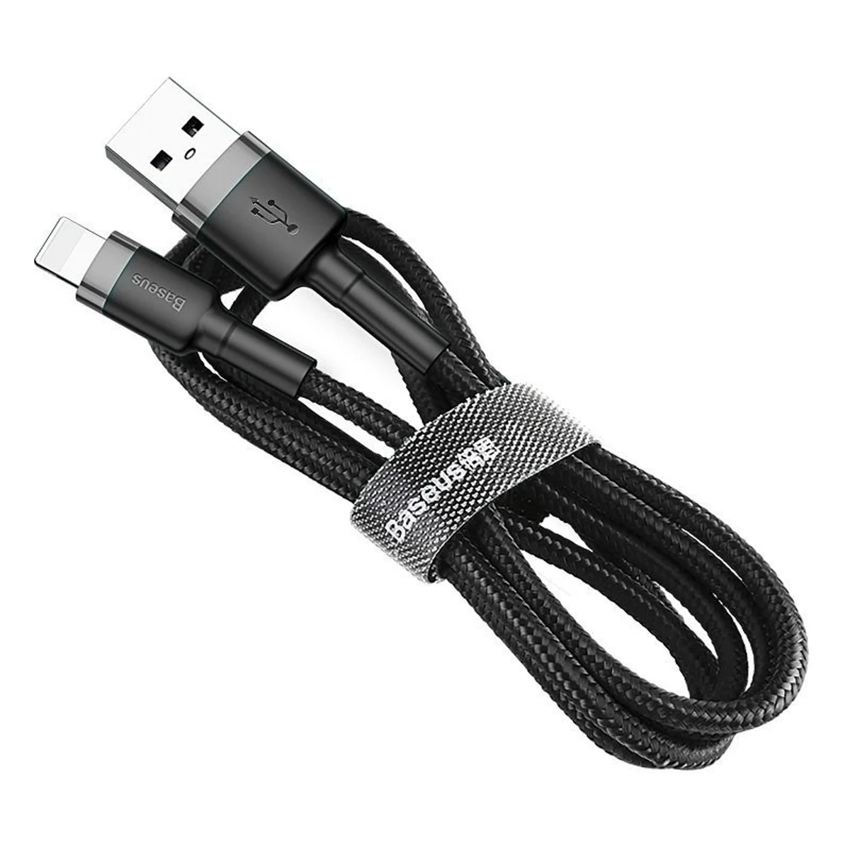 Kabel USB-C do Lightning Baseus CALKLF-CG1 (2m, USB 2.0, szaro-czarny)
