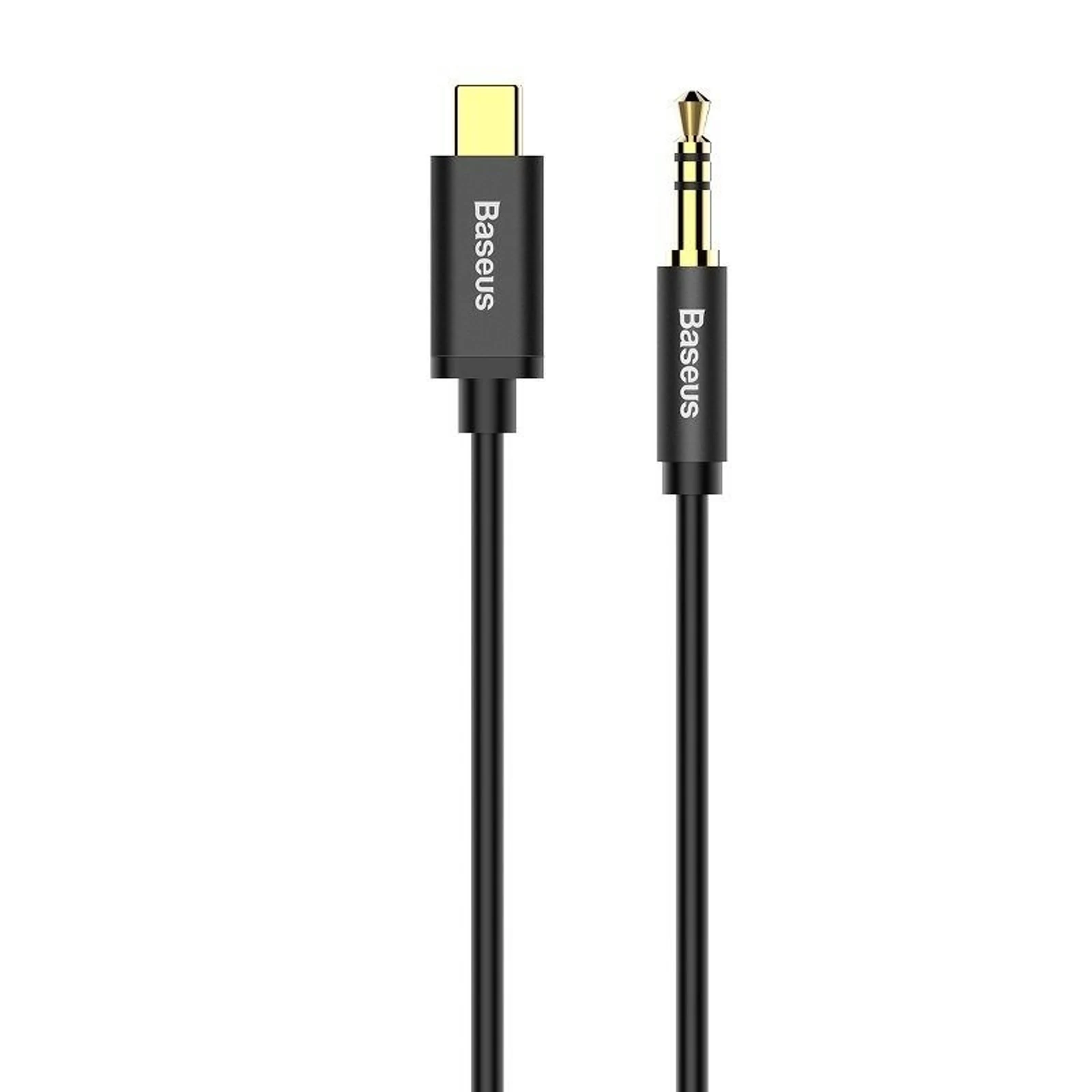 Kabel Baseus CAM01-01 (USB typu C M - Jack 3,5 mm M; 1,2m; kolor czarny) — zdjęcie 1 z 3