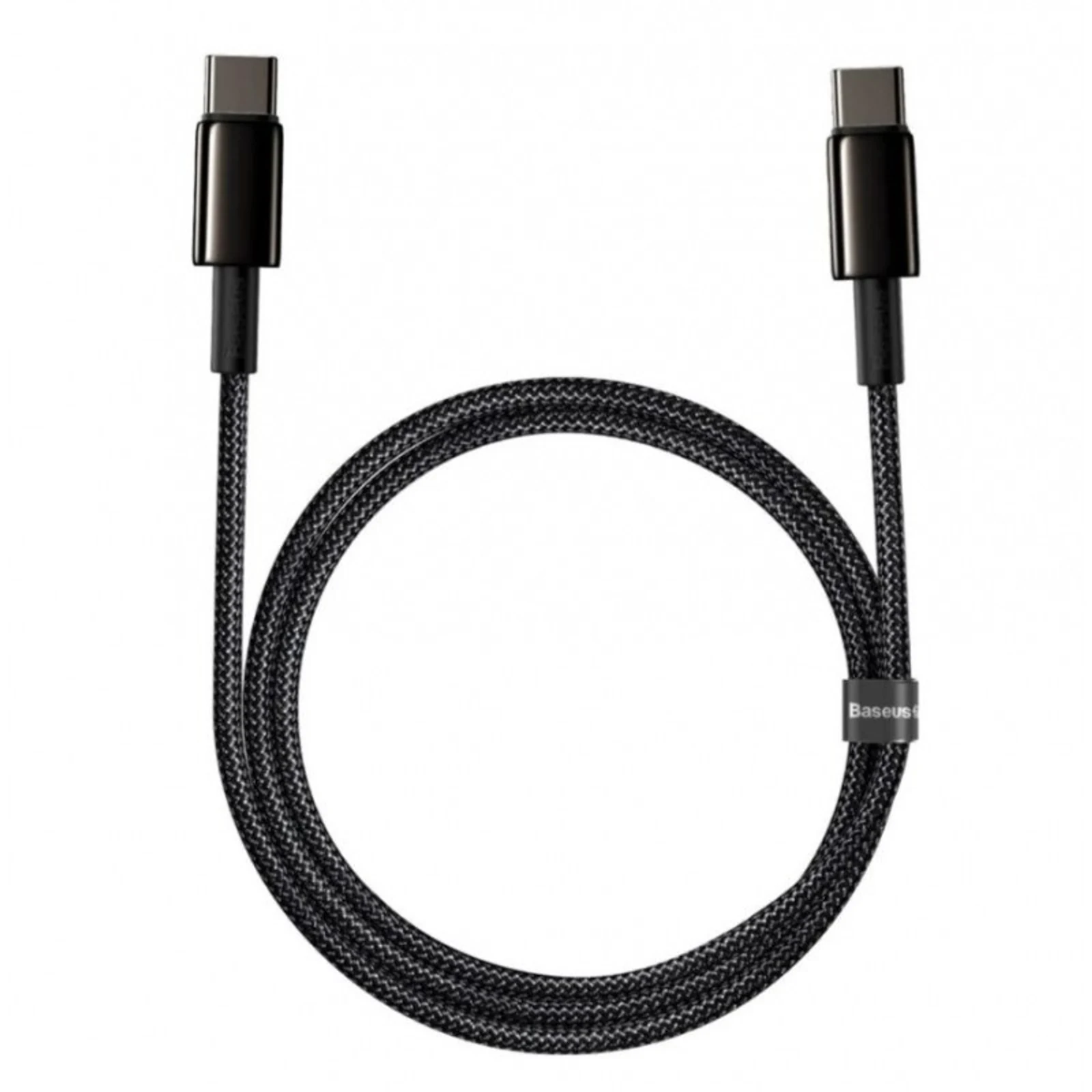 Kabel USB-C Baseus CATWJ-01, 1m, 100W, 5A, PD, QC, czarny — zdjęcie 1 z 3