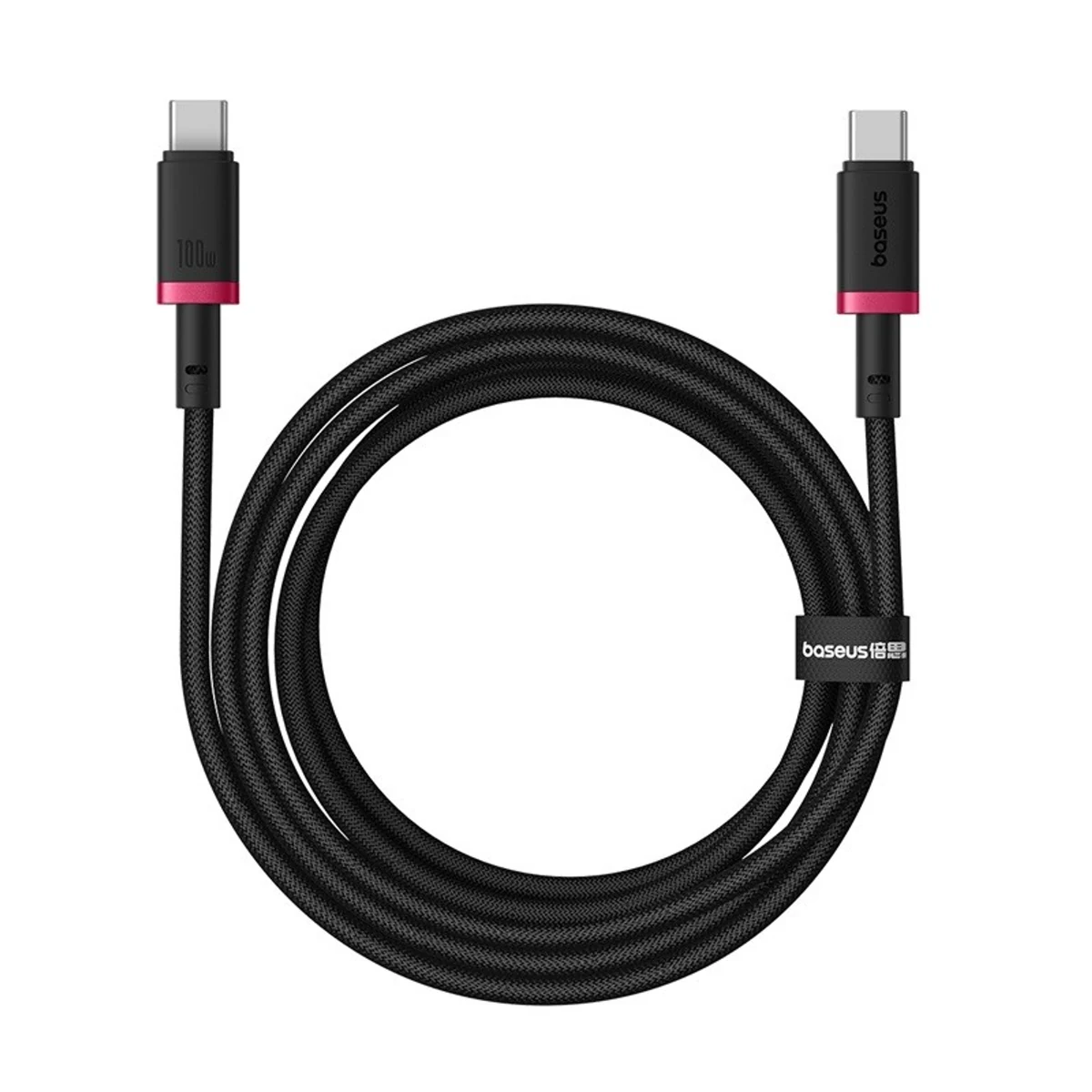 Kabel USB-C Baseus Dura 100W 2m (czerwono-czarny)