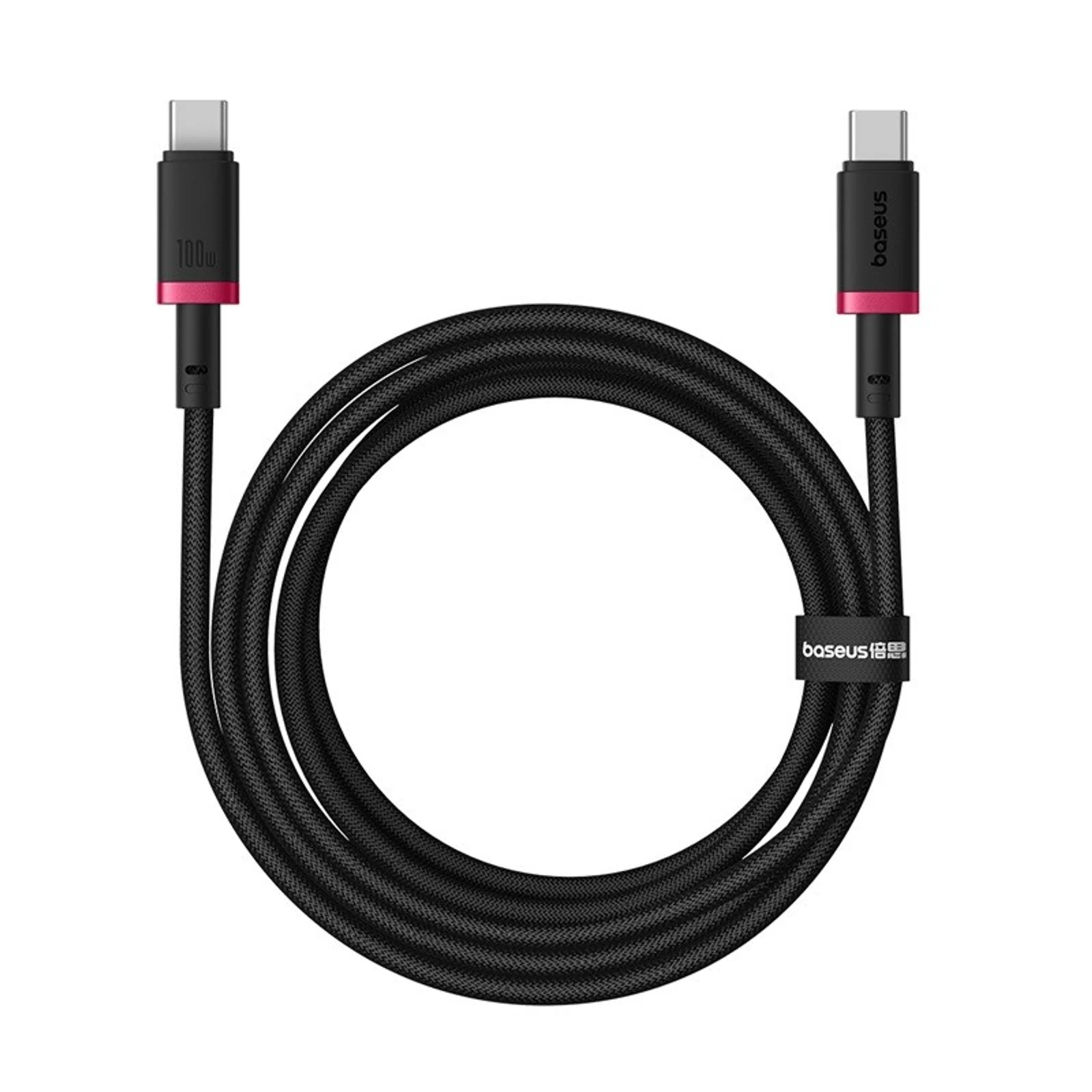 Kabel USB-C Baseus Dura 100W 2m (czerwono-czarny) — zdjęcie 1 z 7