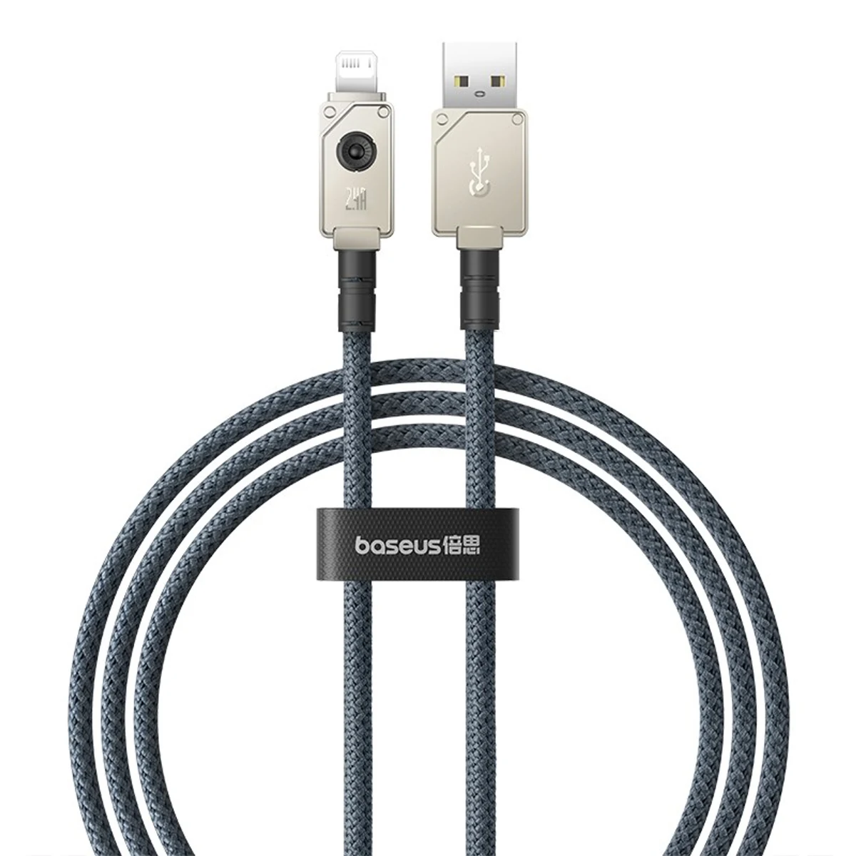 Kabel Baseus Unbreakable USB-Lightning 2.4A 1m biały