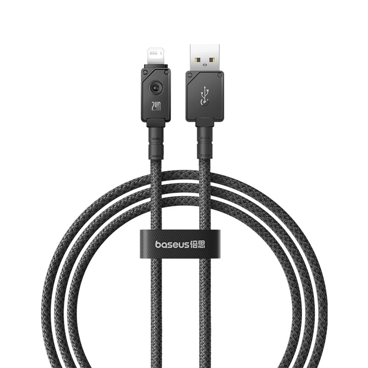 Kabel Baseus Unbreakable USB-Lightning 2.4A 1m (czarny)