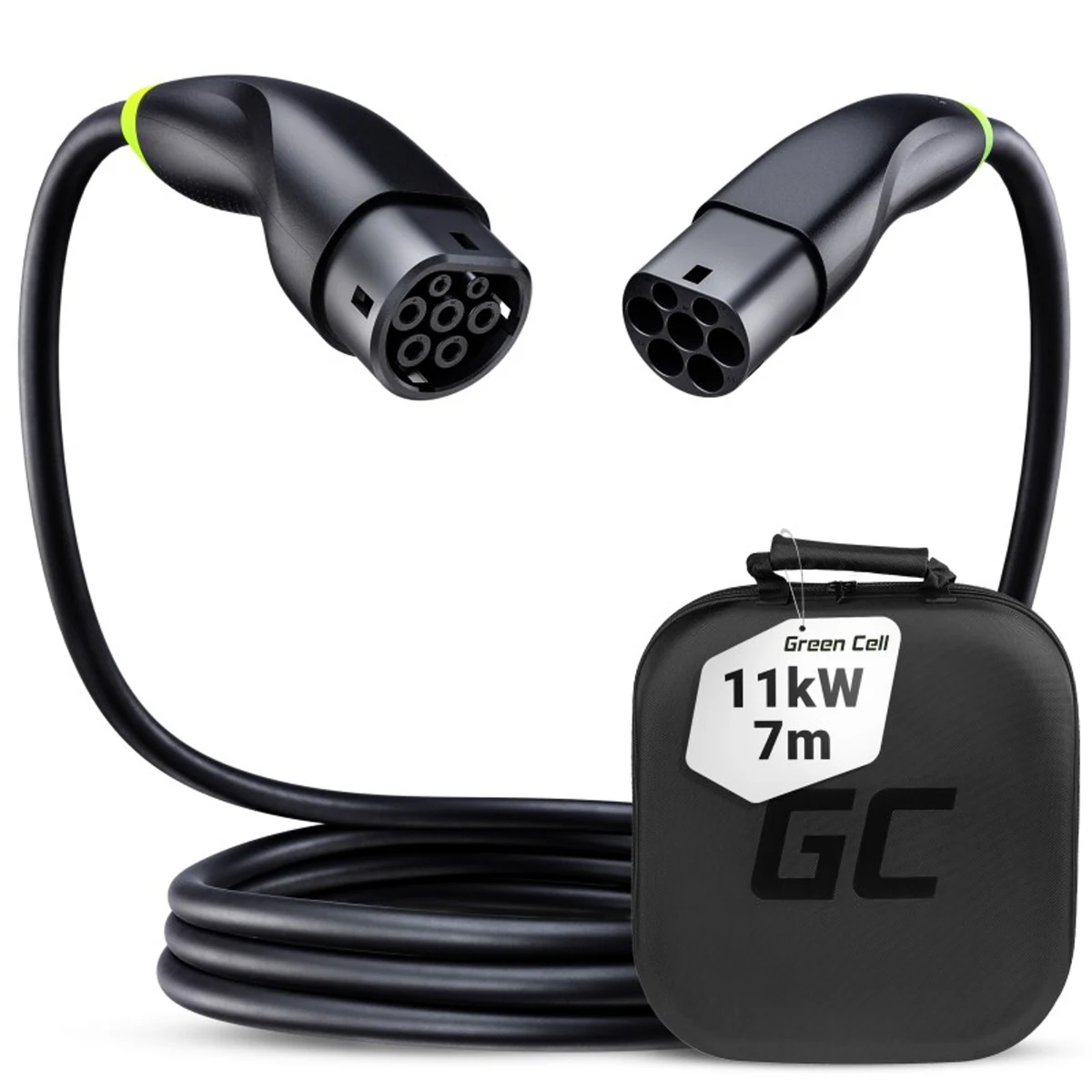 Kabel ładowania EV Green Cell GC Snap Type 2 11 kW 7 m