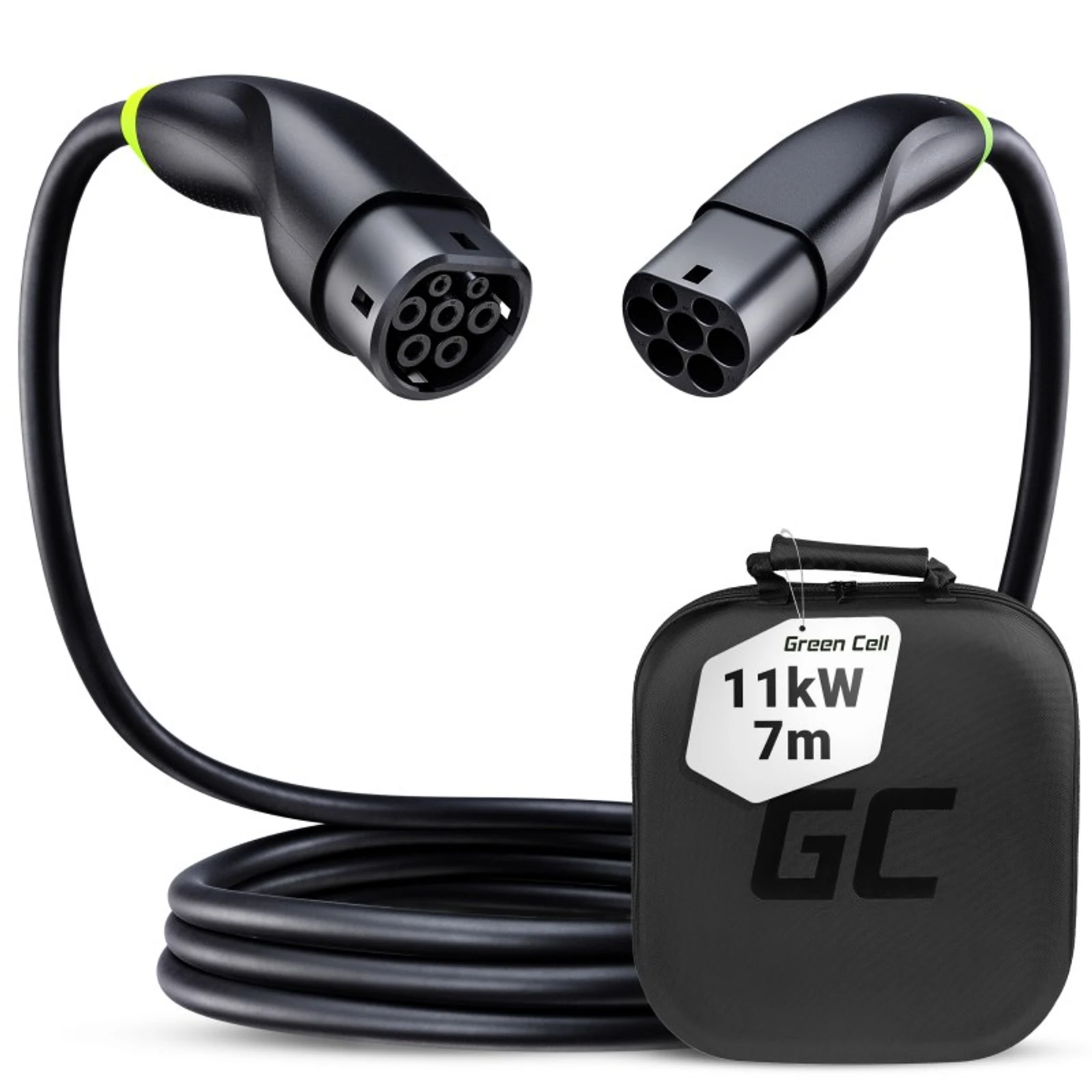 Kabel ładowania EV Green Cell GC Snap Type 2 11 kW 7 m — zdjęcie 1 z 8