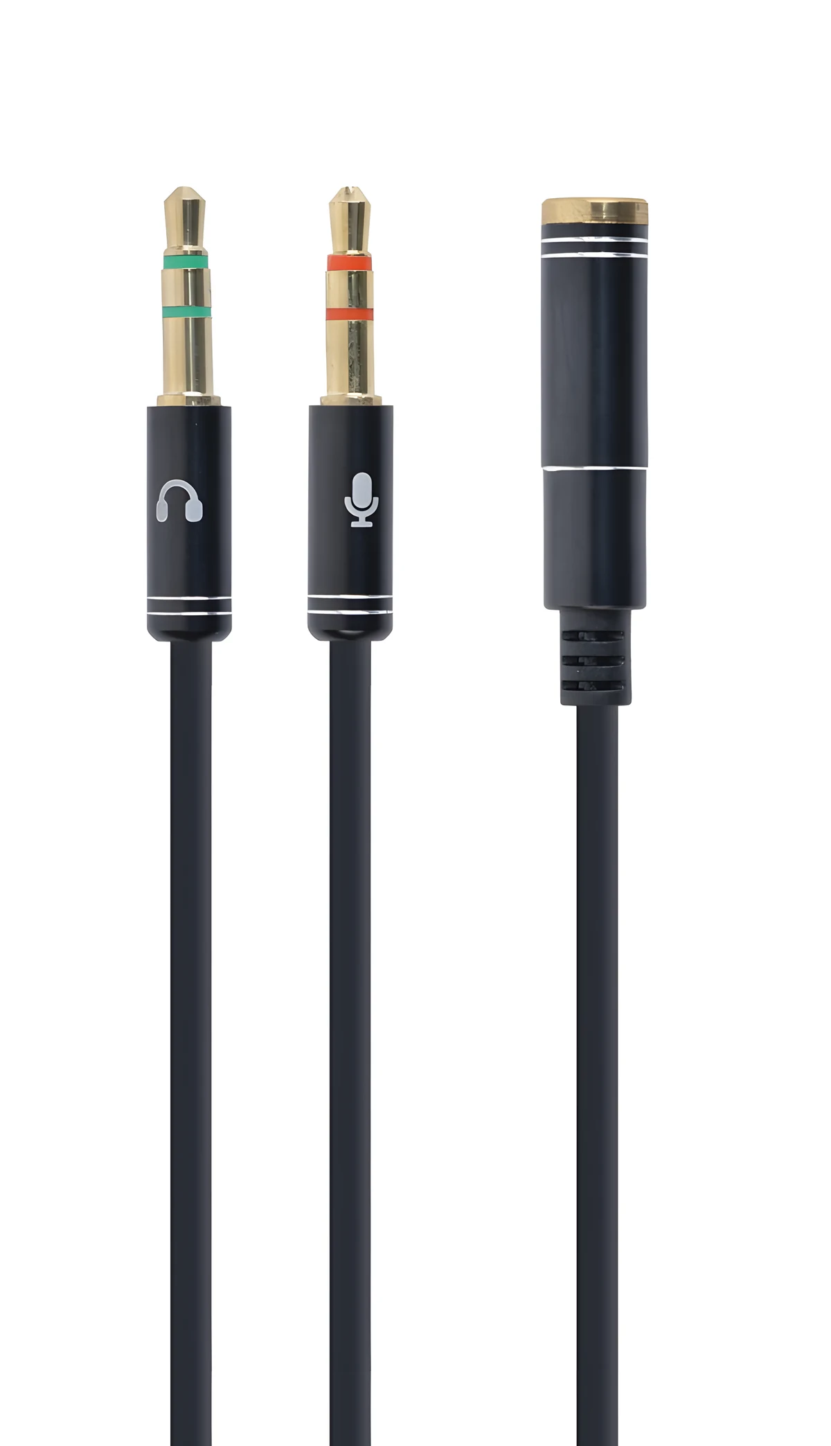 Kabel GEMBIRD CCA-418M, 3.5mm, 0.20m, Czarny