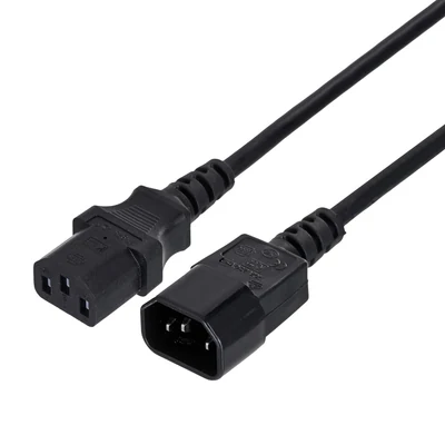 Kabel zasilający Gembird PC-189-VDE 1,8m czarny C13-C14