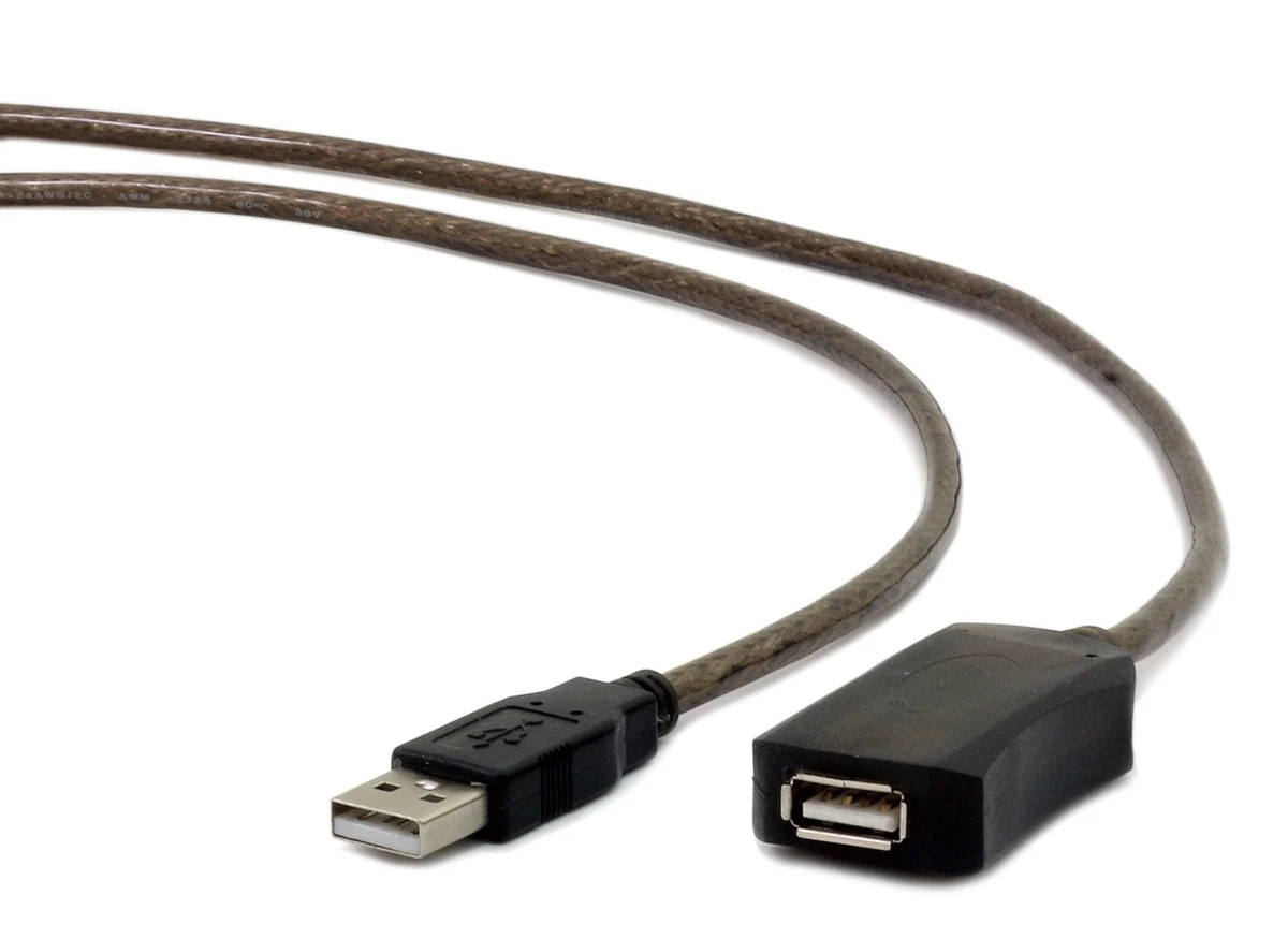 Kabel GEMBIRD UAE-01-5M USB 2.0, 5m, Czarny
