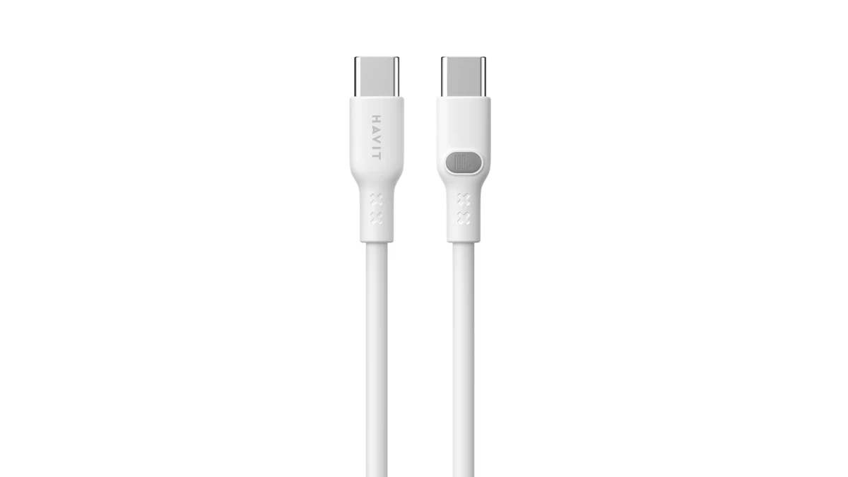 Kabel Havit Typ C-Typ C CB6280, 100cm, Biały