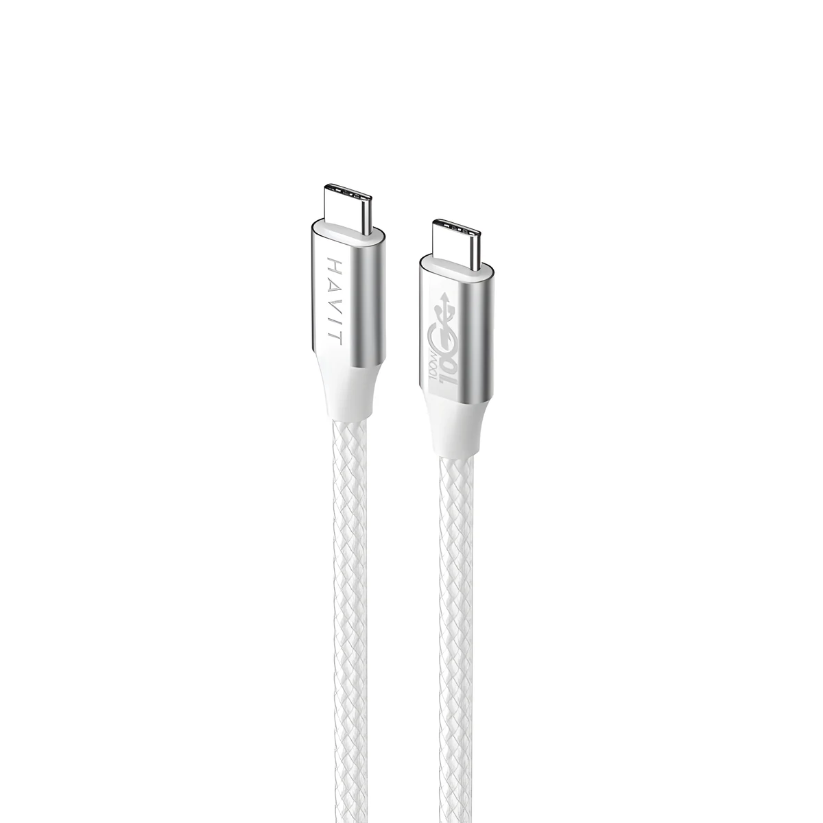 Kabel Havit Typ C-Typ C CB6290 (100cm, Szary/Biały)