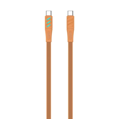 Kabel ładowania Havit CB6254 Typ C pomarańczowy