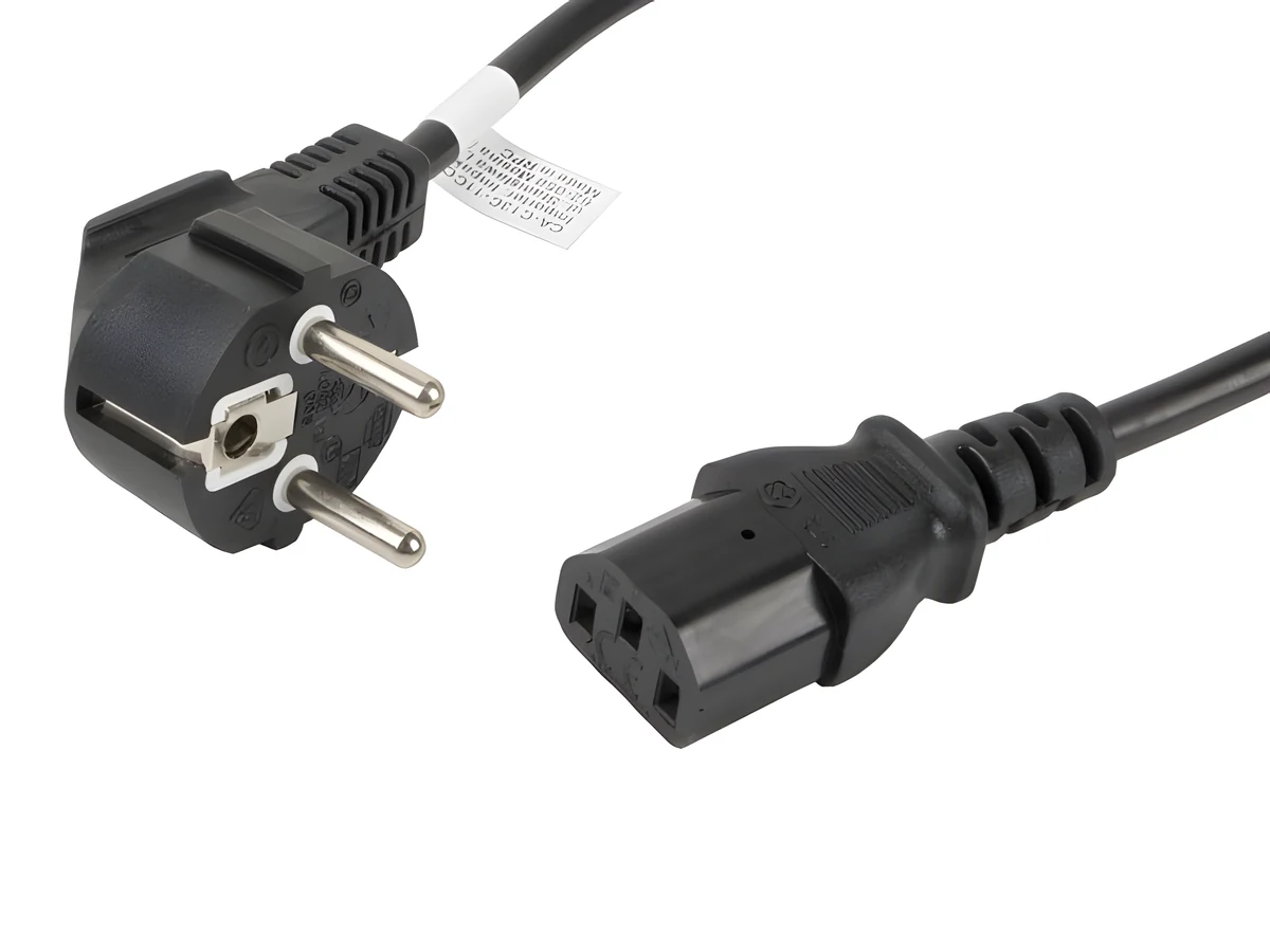 Kabel Lanberg CA-C13C-11CC-0018-BK, 1,8m, czarny