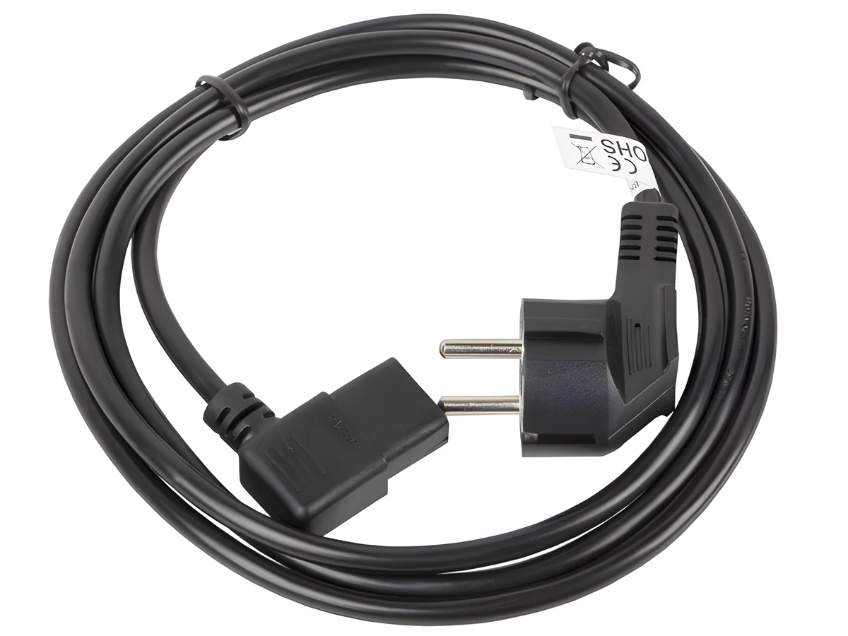 Kabel zasilający Lanberg CA-C13C-12CC-0018-BK, 1,8 m, czarny