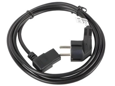 Kabel zasilający Lanberg CA-C13C-12CC-0018-BK, 1,8 m, czarny