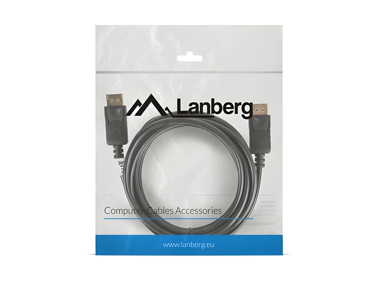Kabel Lanberg CA-DPDP-10CC-0030-BK 3m czarny