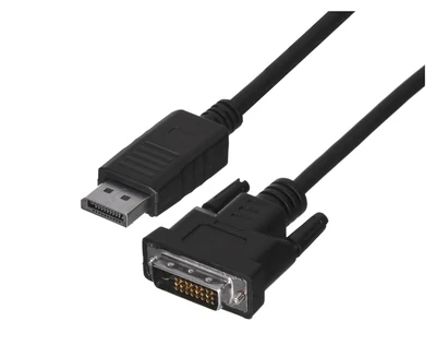 Kabel DisplayPort Lanberg CA-DPDV-10CU-0010-BK, 1m, czarny