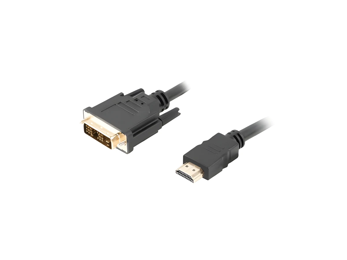Kabel Lanberg CA-HDDV-10CC-0030-BK, HDMI do DVI-D, 3m