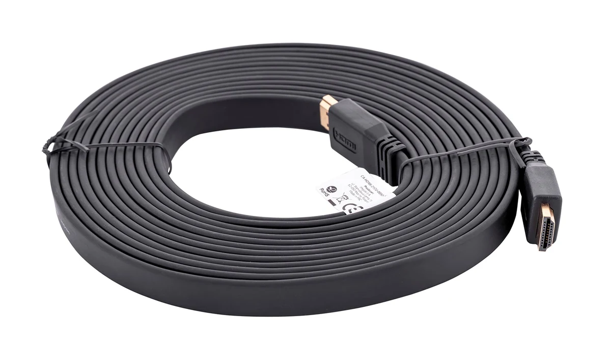 Kabel Lanberg CA-HDMI-21CU-0050-BK, 5m, czarny