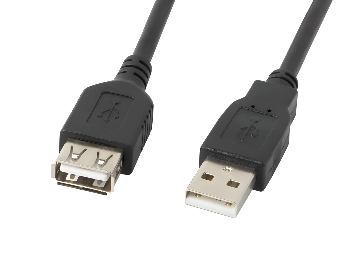 Kabel Lanberg CA-USBE-10CC-0007-BK 0,7m czarny