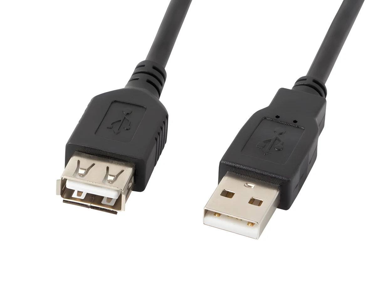 Kabel Lanberg CA-USBE-10CC-0018-BK 1,8m Czarny