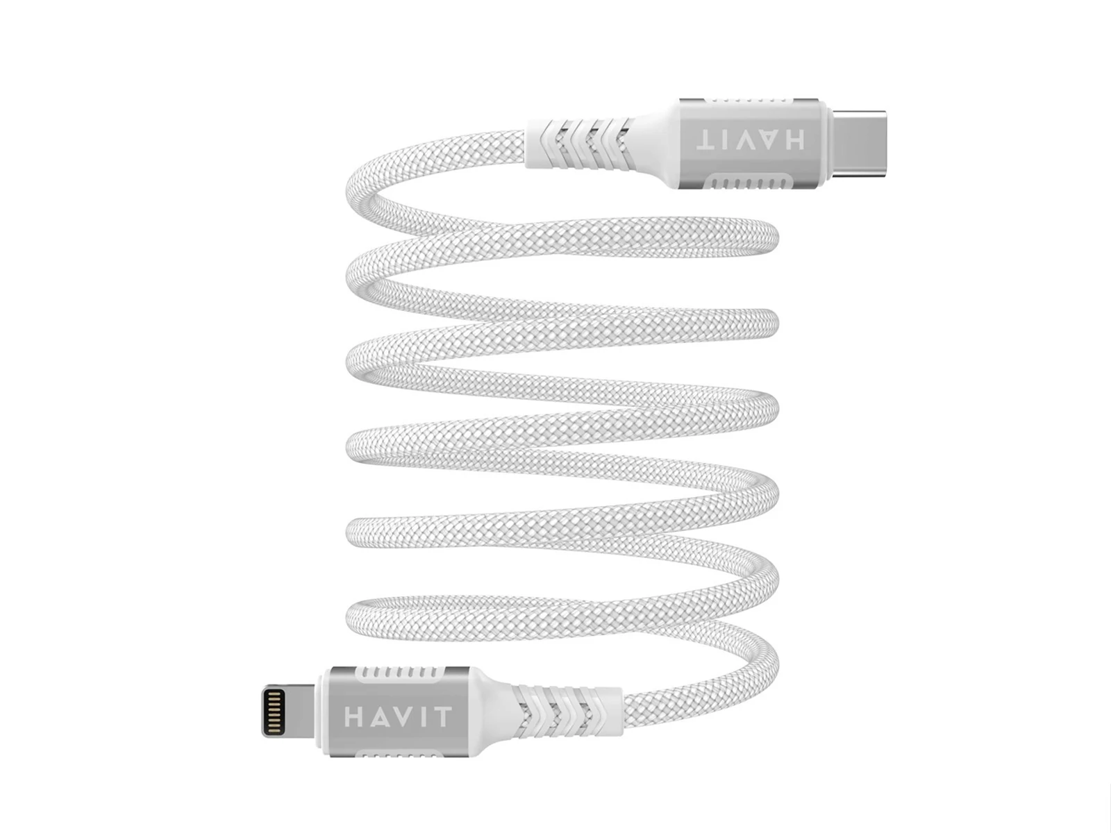Kabel magnetyczny Havit Typ C-Lightning biały — zdjęcie 1 z 2