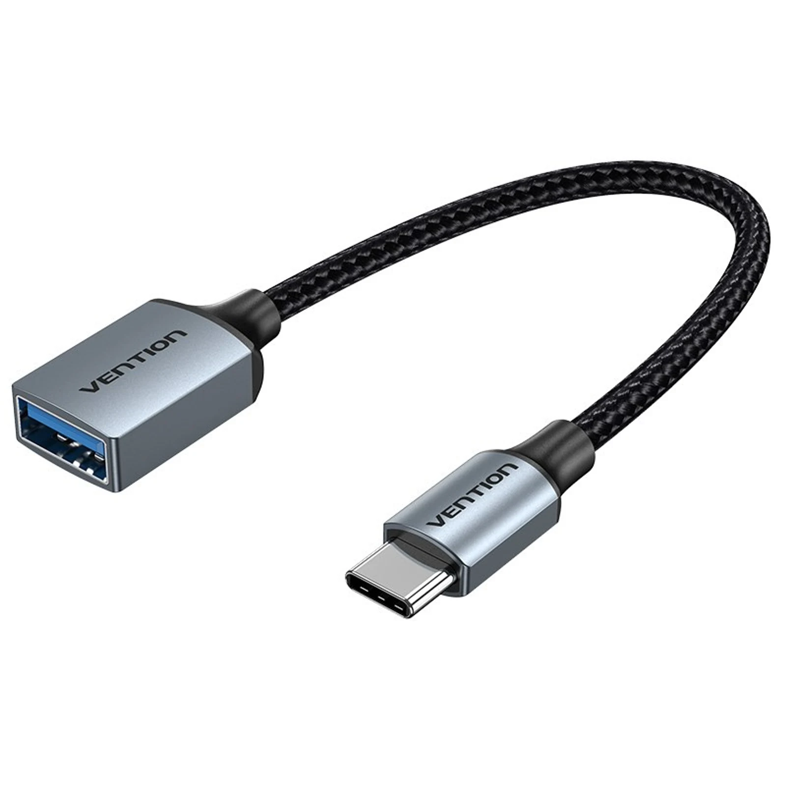 Kabel OTG USB 3.0 Vention USB-C 0,15M szary