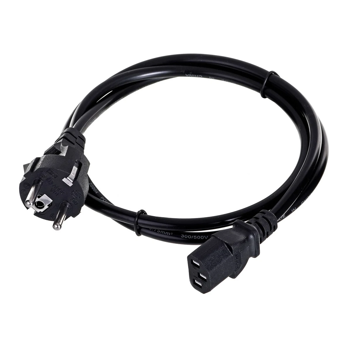 Kabel SAVIO CL-89 C13-Schuko, 1,2m, czarny
