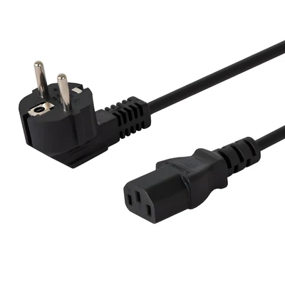 Kabel zasilający Savio CL-98 C13 - Shuko, 1,8 m, czarny